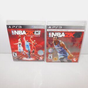 PS3 NBA 2K13 & 2K15 Basketball Video Game Set
